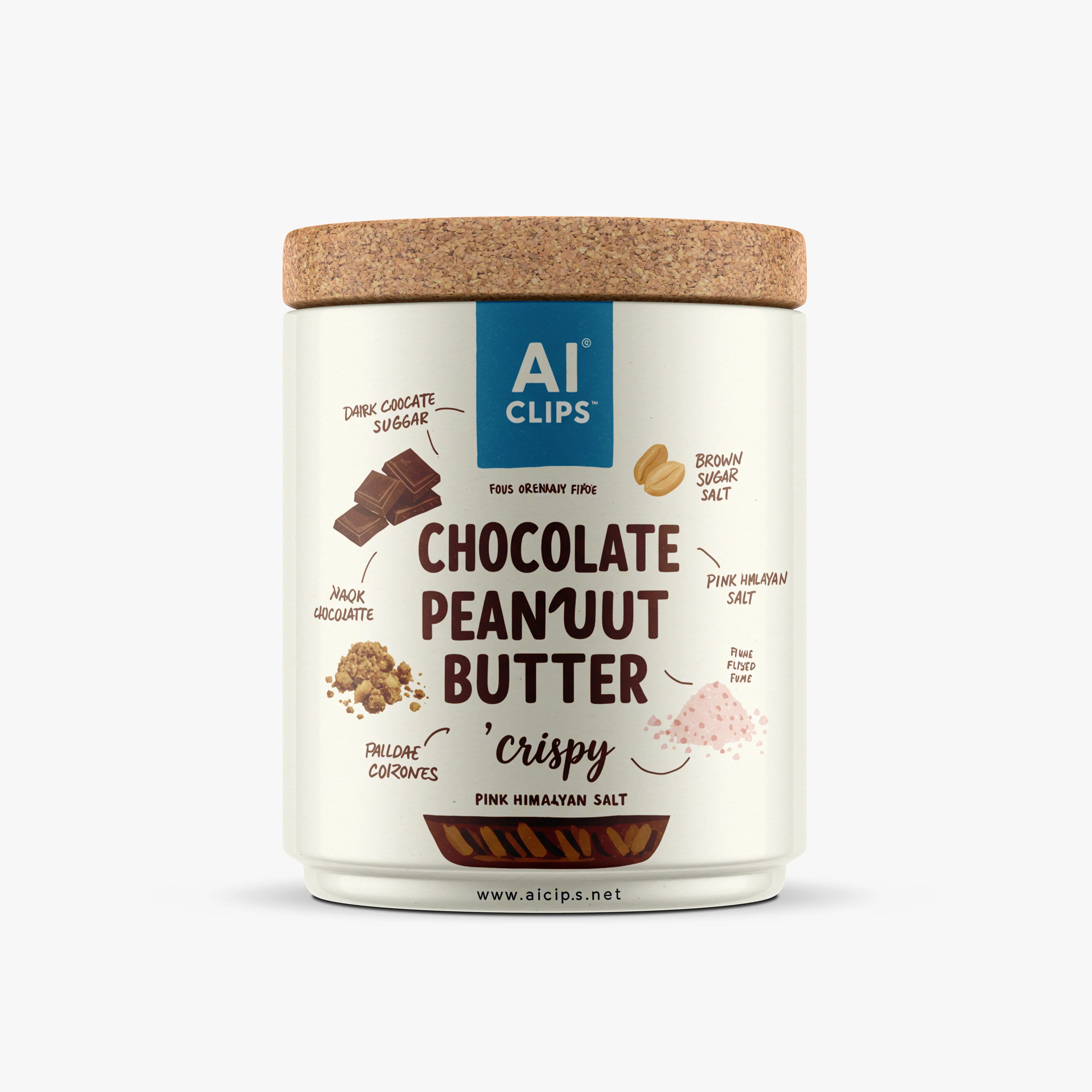Chocolate Peanut Butter Jar Mockup