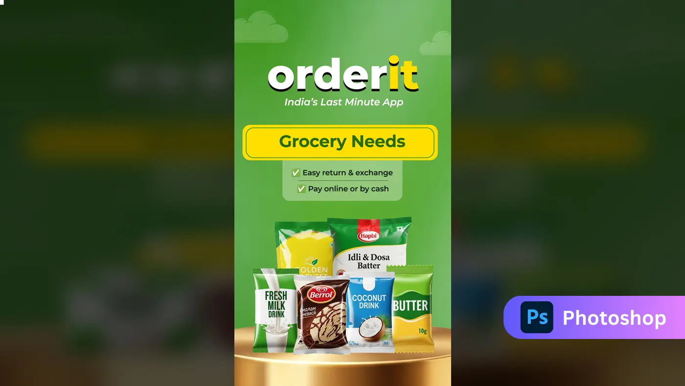 Grocery Delivery App Mobile Template