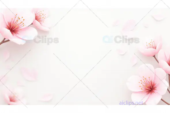 Elegant Cherry Blossom Floral Background