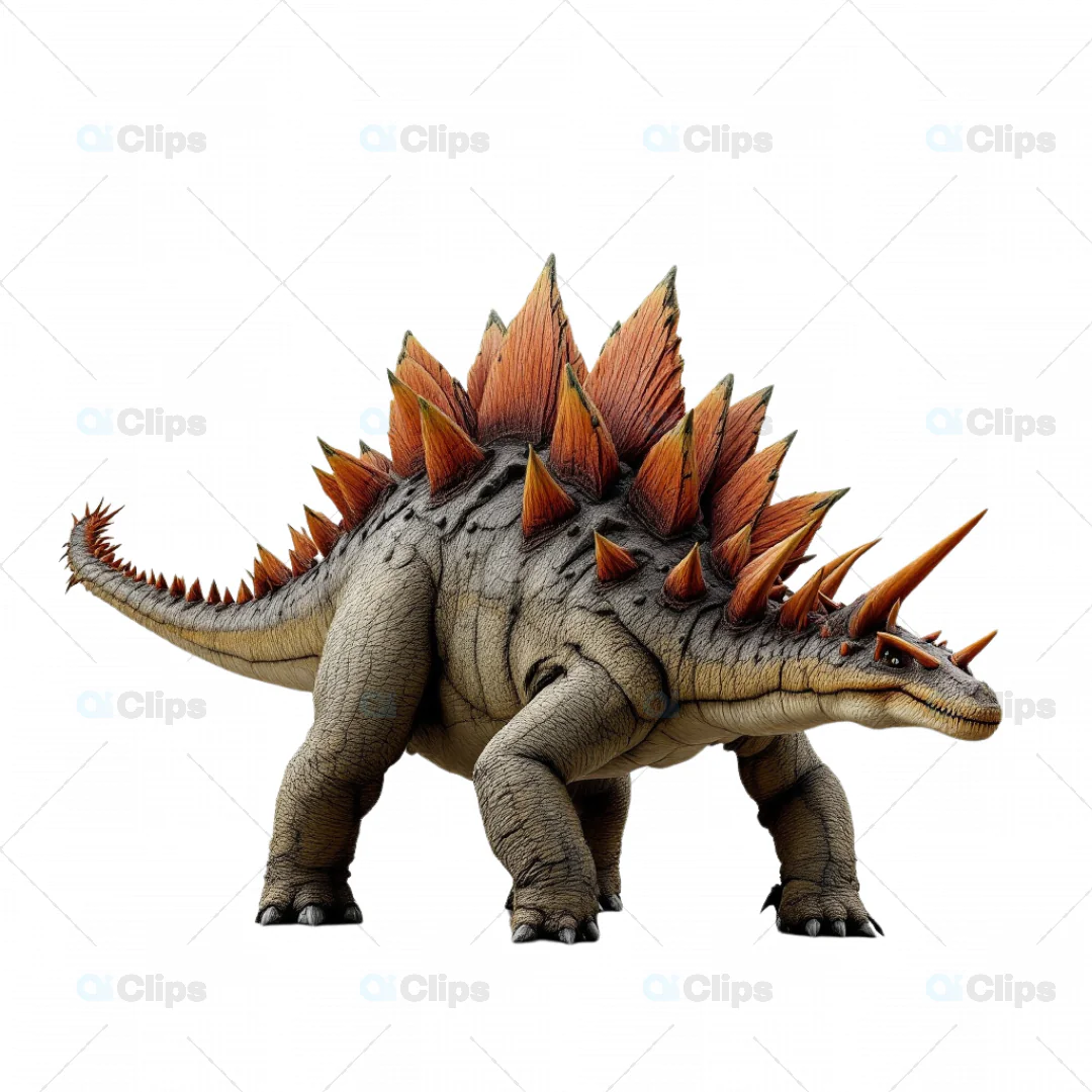 Realistic 3D Stegosaurus Model