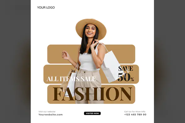 Elegant Fashion Sale Promo Template