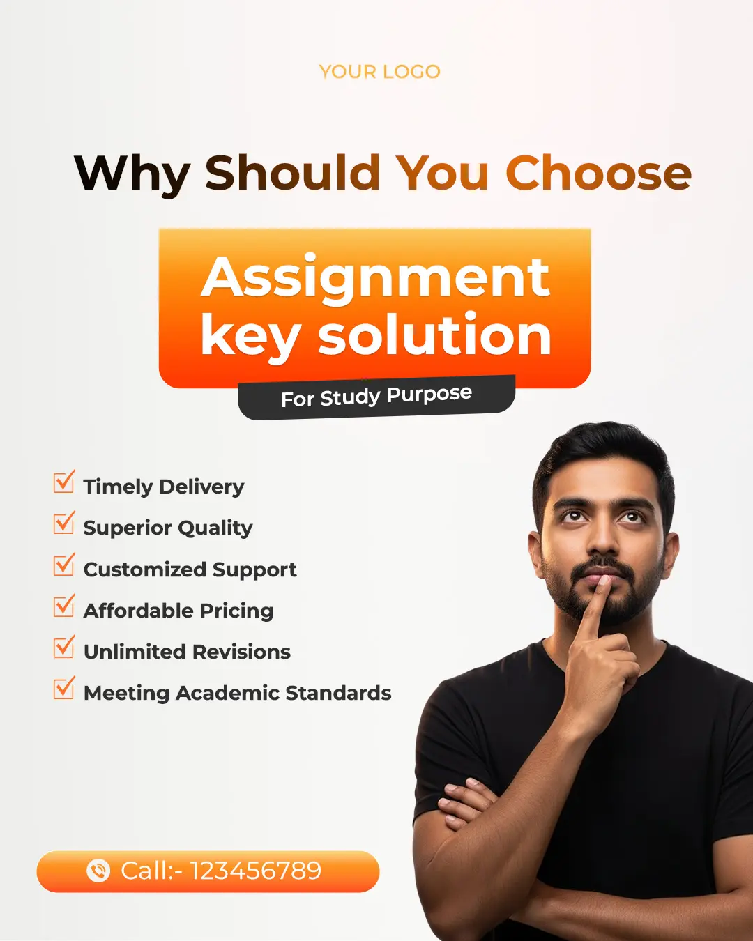 Academic Tutoring & Assignment Help Ad Template
