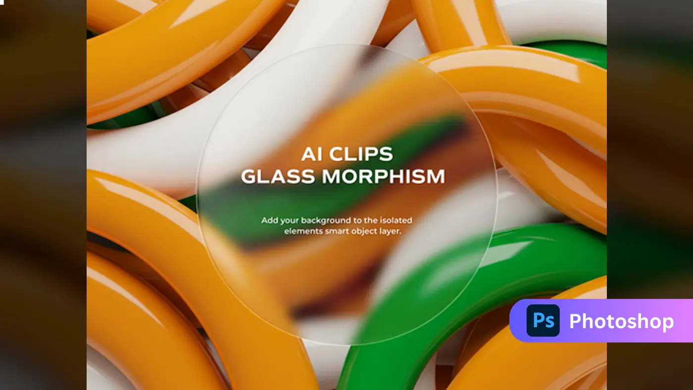 Circular Glass Morphism on Tricolor Wave Loops
