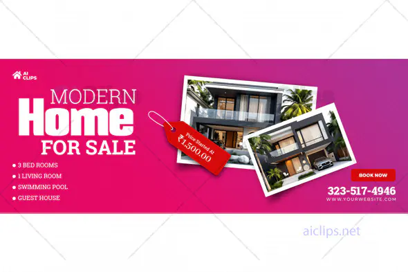 Modern home Sale PSD