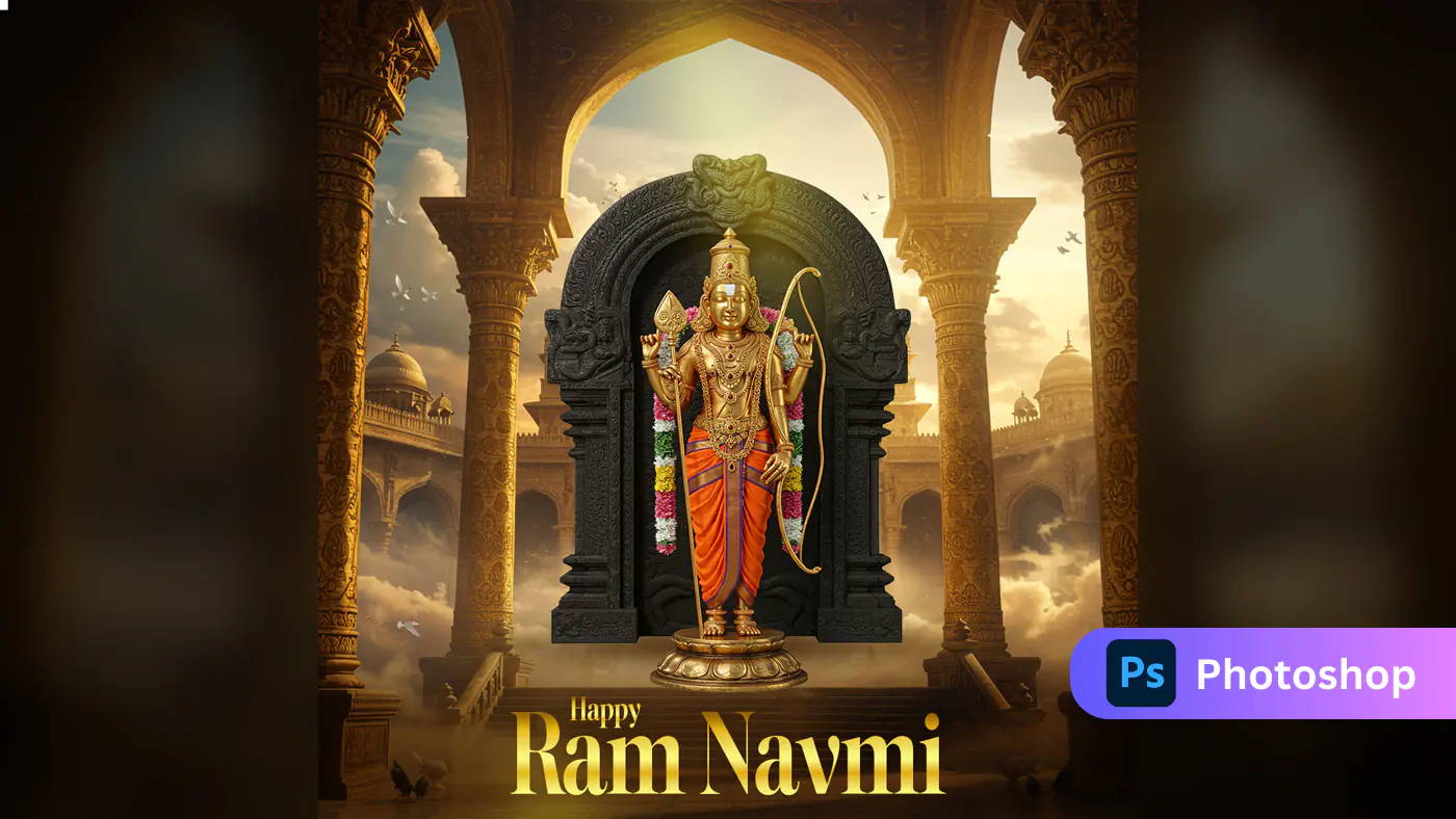 Enhanced Majestic Ram Navmi Temple Scene