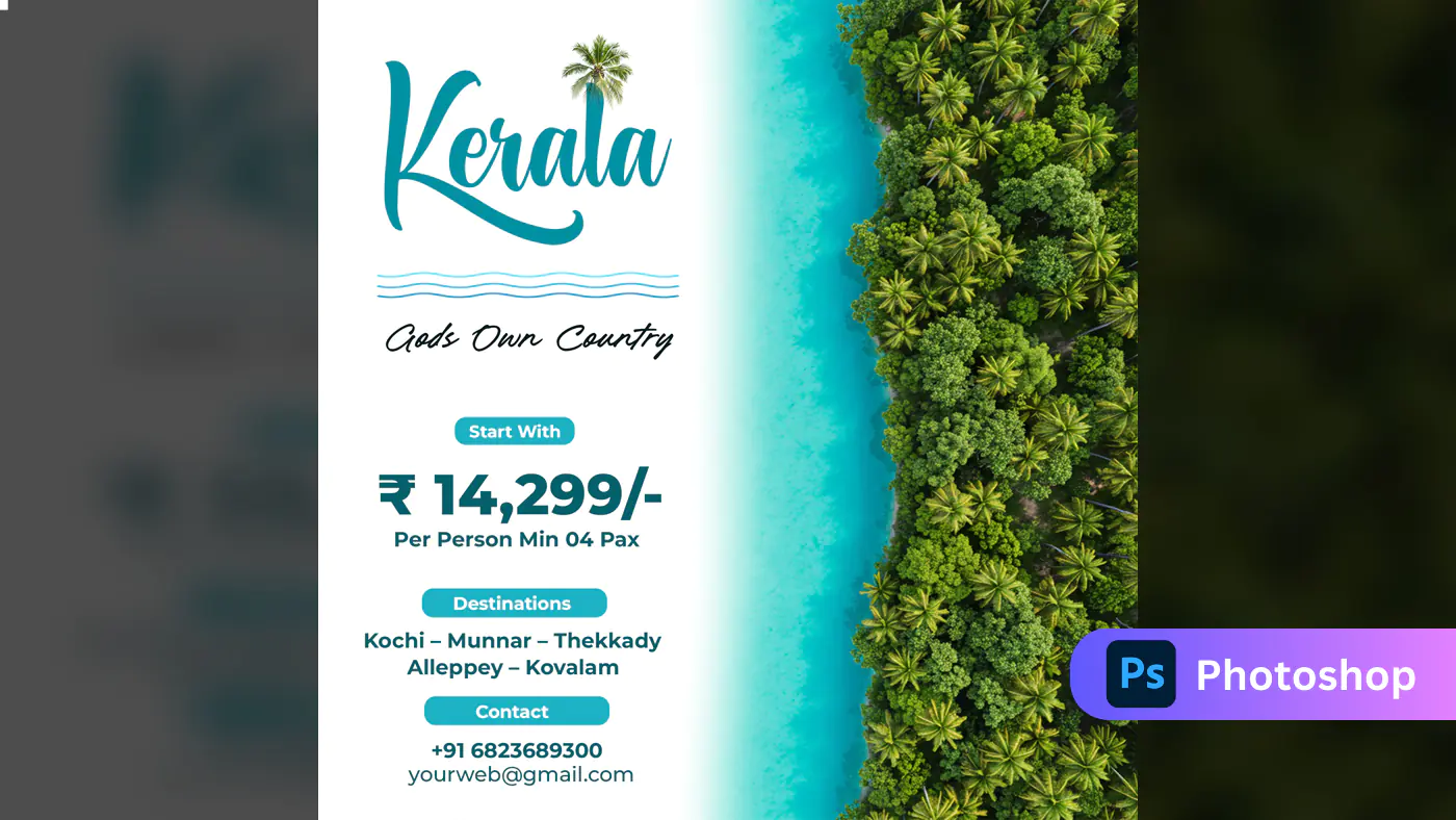Kerala Tourism Package Advertisement Template