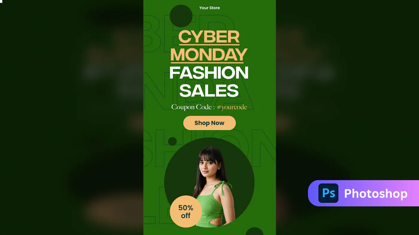 Cyber Monday Fashion Sale Template
