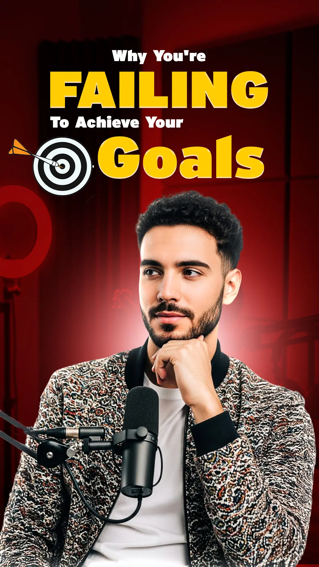 Goal Achievement Podcast Thumbnail Template