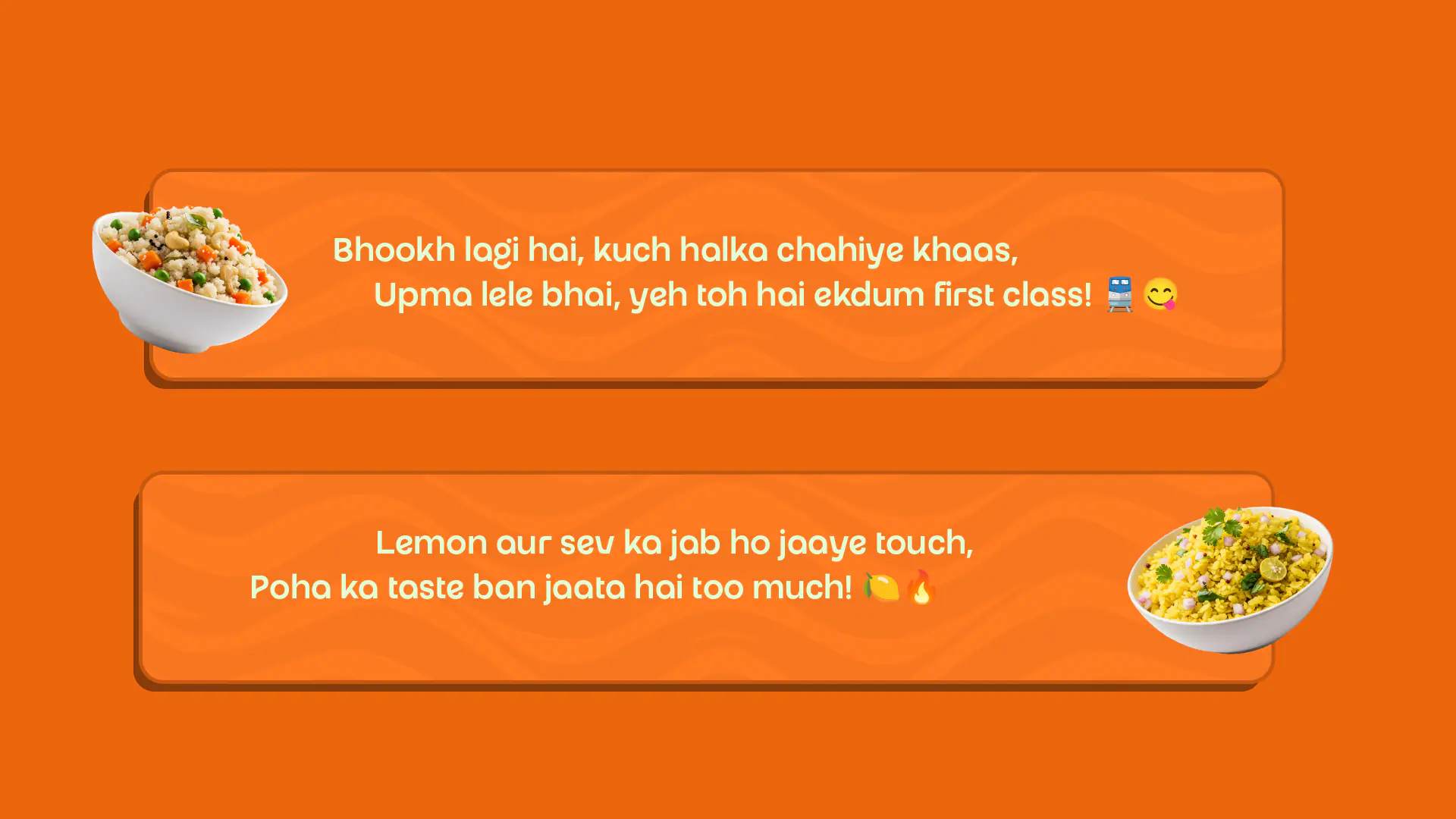 Breakfast Menu Upma & Poha Template