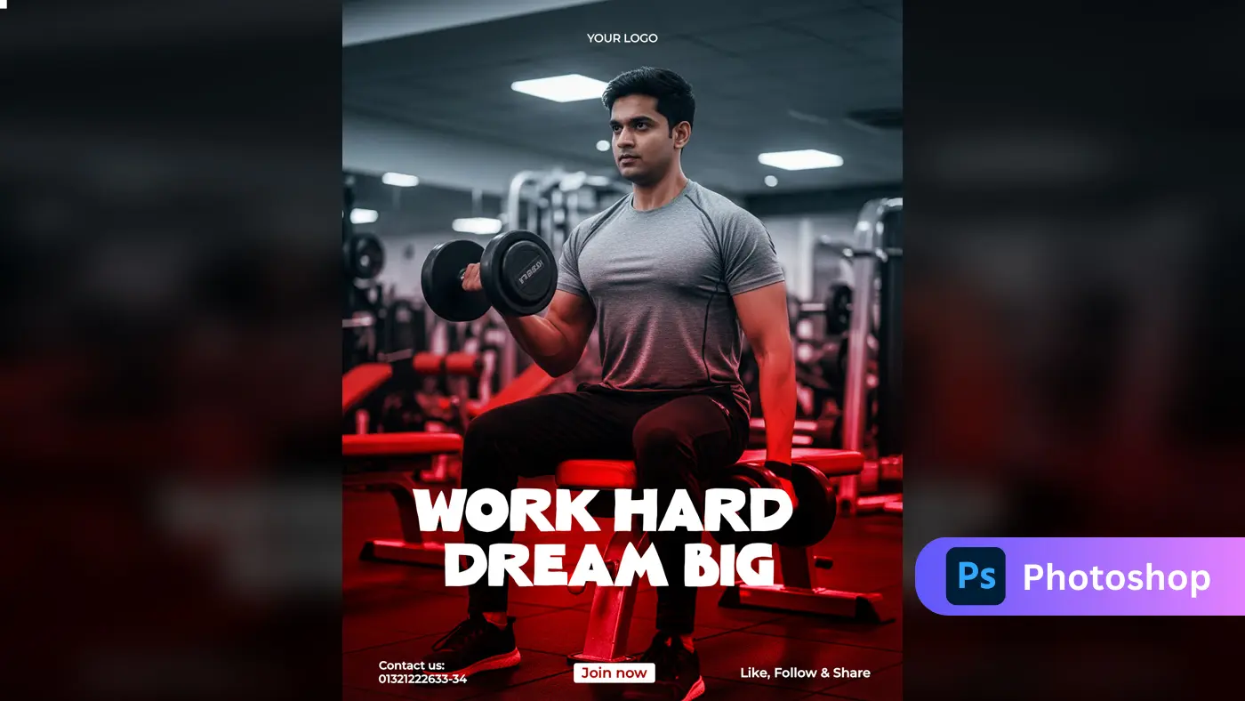 Intense Gym Workout Promo Template