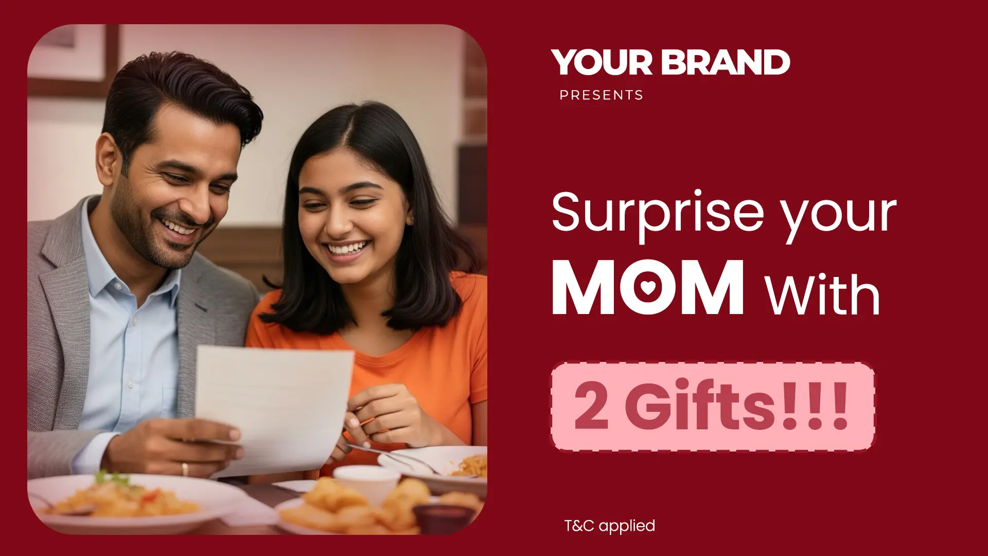 Mother's Day Gift Promotion Banner Template