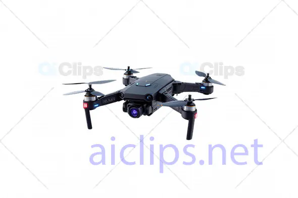 High-Tech 3D Drone Model with LED Lights and Advanced Camera