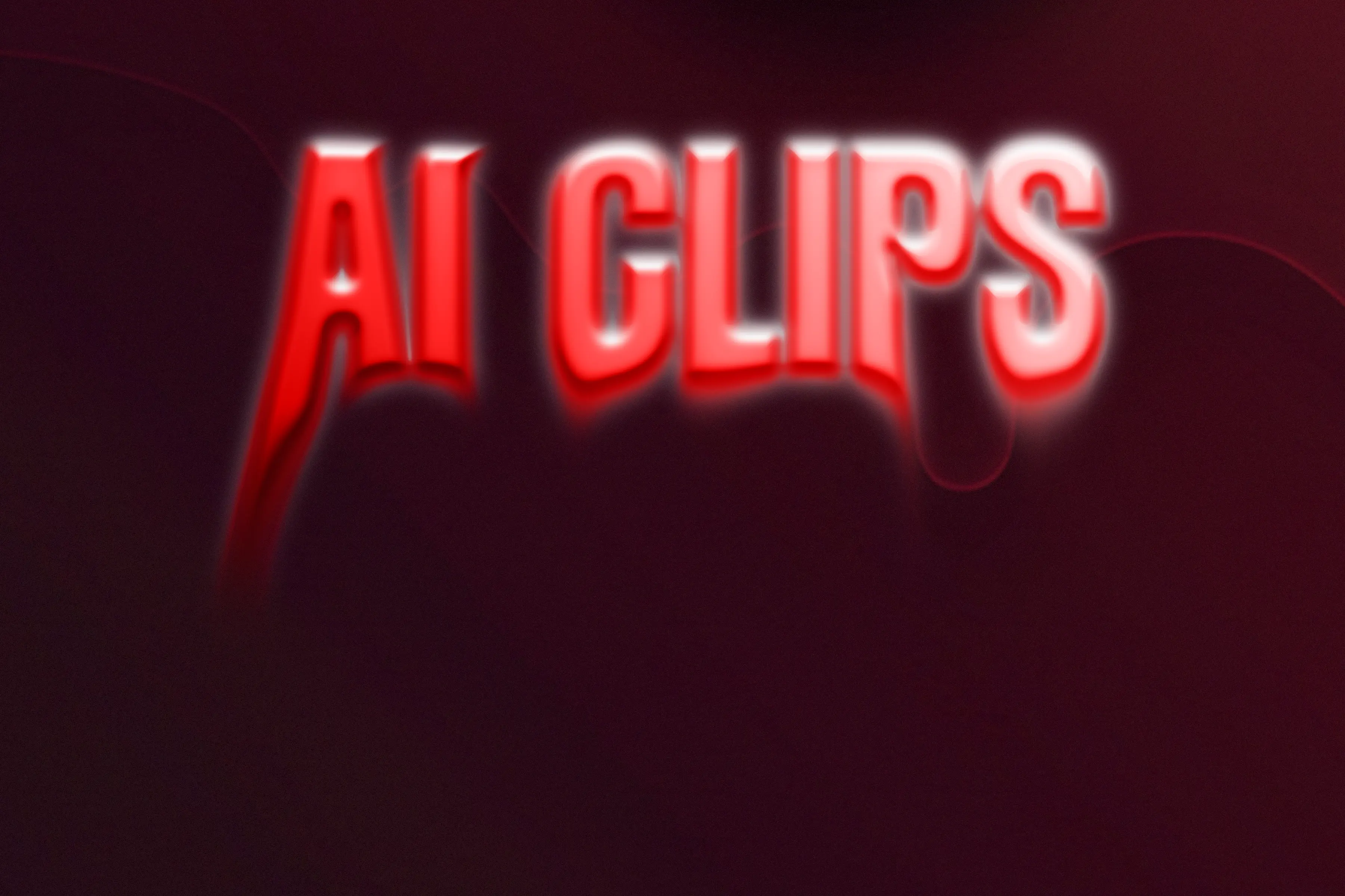 Horror Glow Red Neon Meltdown Text Effect