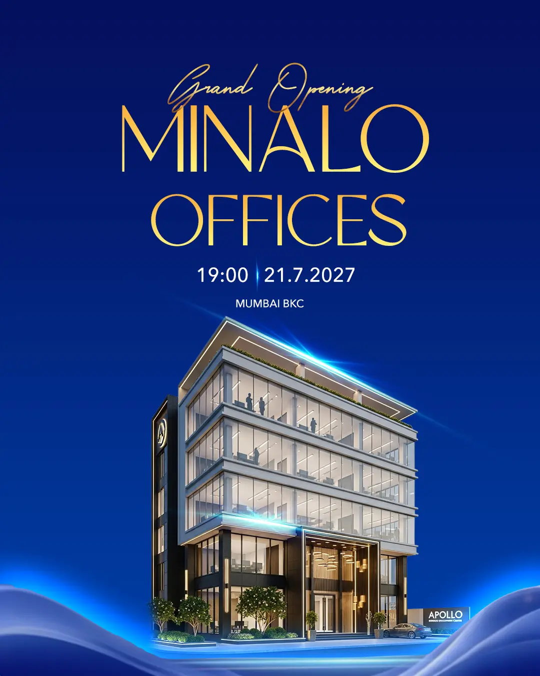 Luxury Office Grand Opening Announcement Template