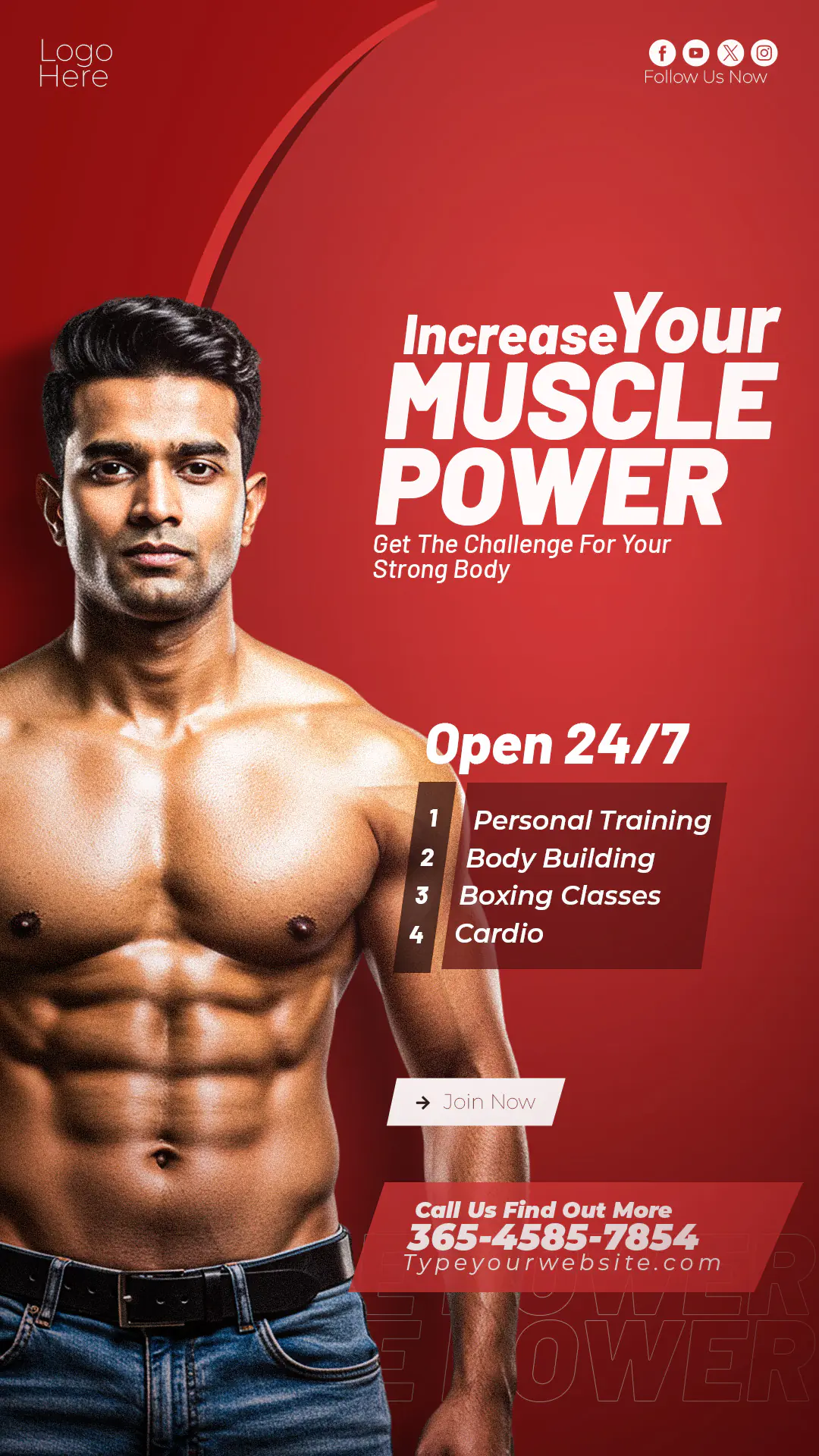 Gym Promotion Fitness Template