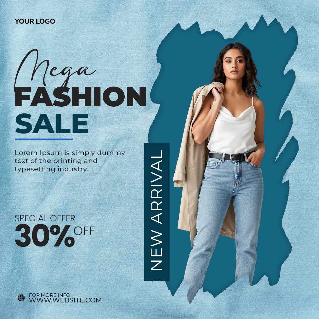 Mega Fashion Sale Promo Template