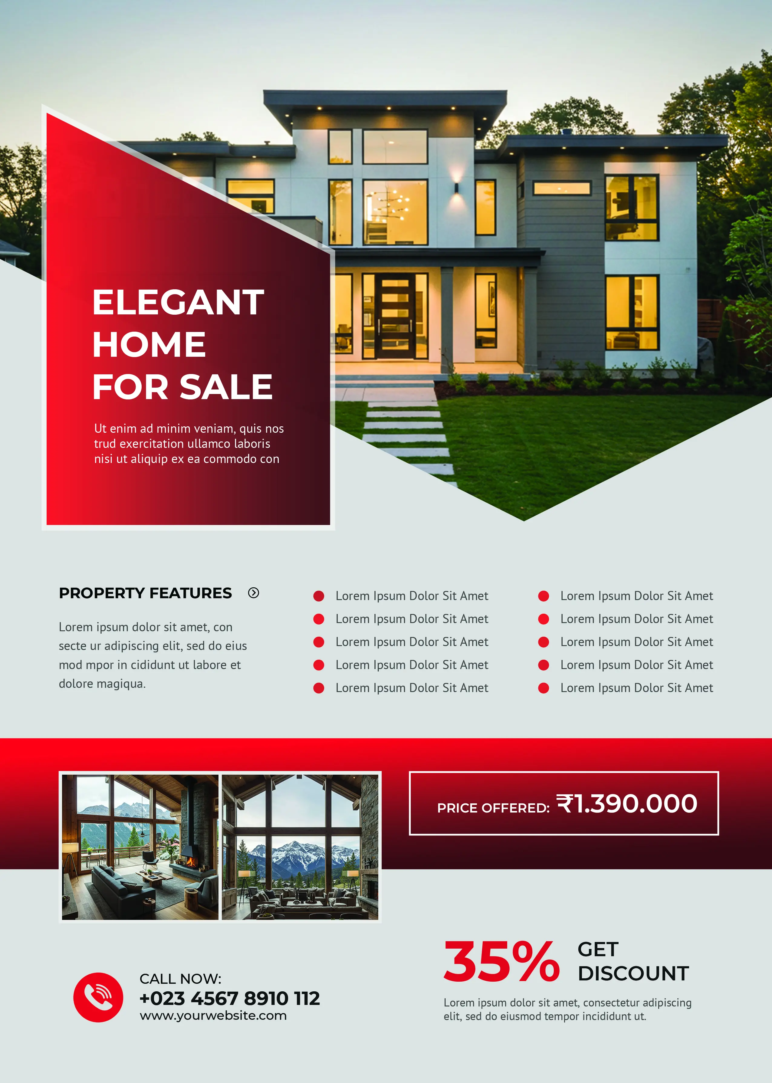 Modern Real Estate Property  Flyer Template