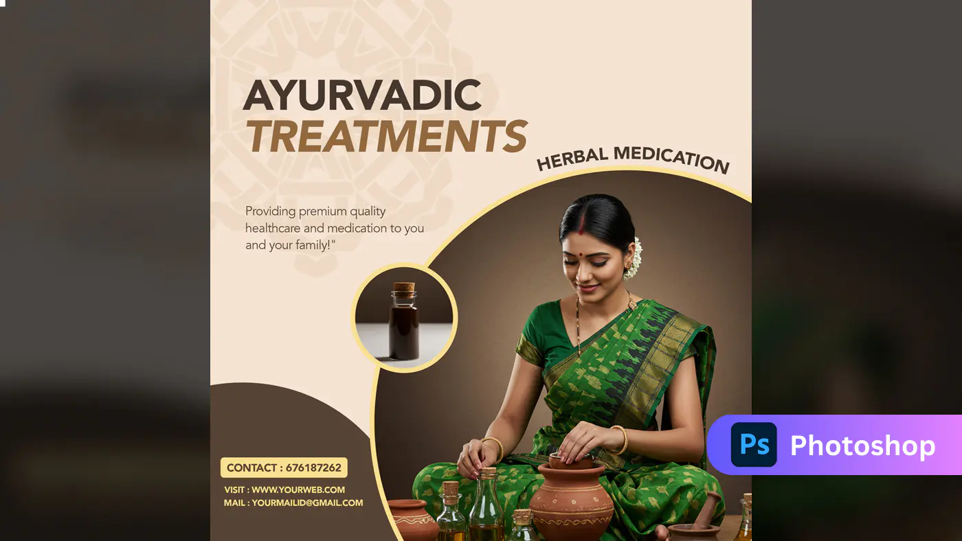 Enhanced Ayurvedic Therapy Promotional Template