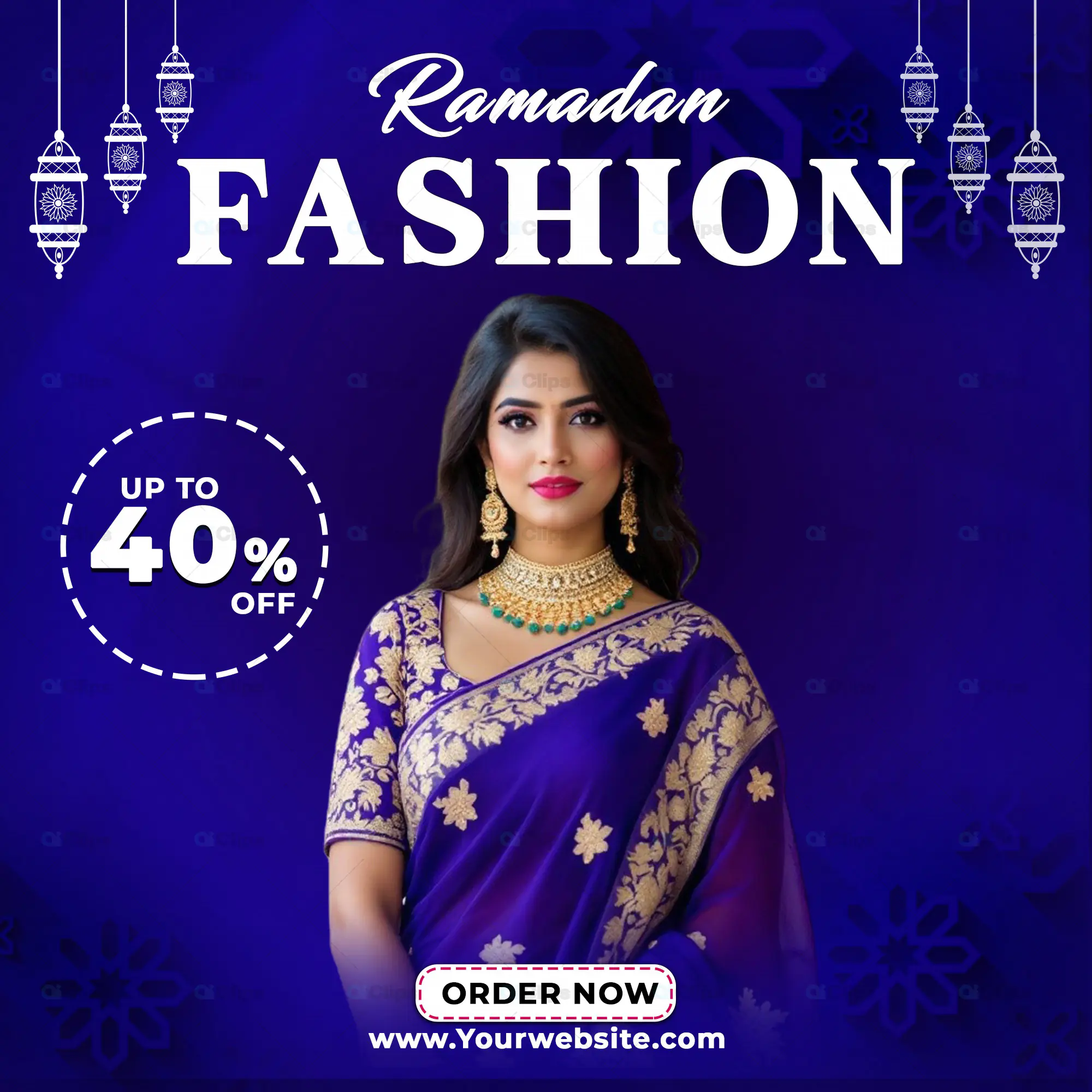 Ramadan Fashion Sale Banner PSD
