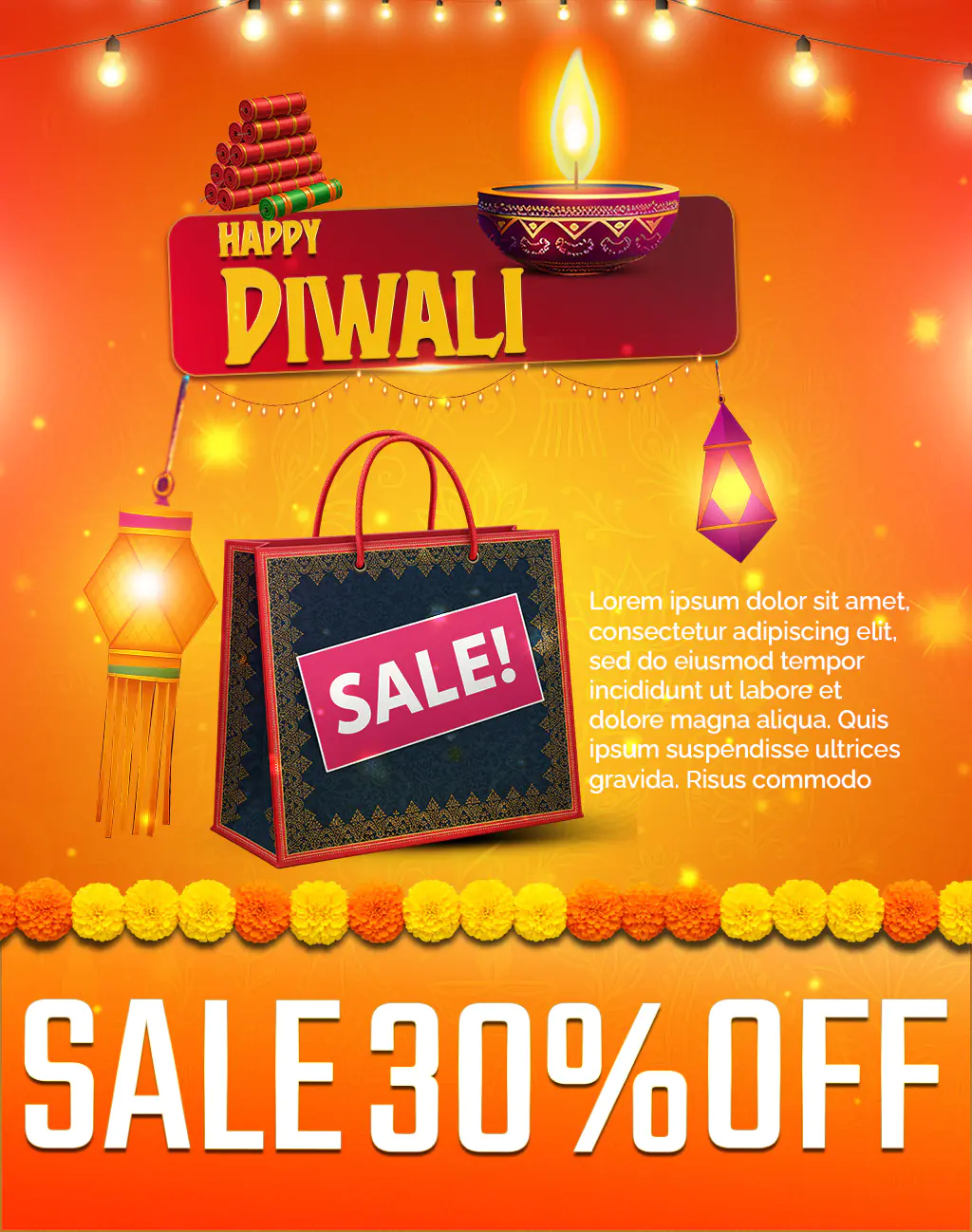 Diwali Sale Promotion Template