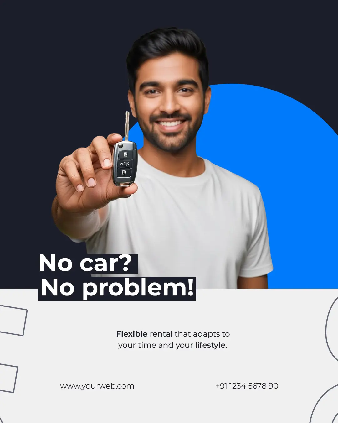 Car Rental Service Ad Template