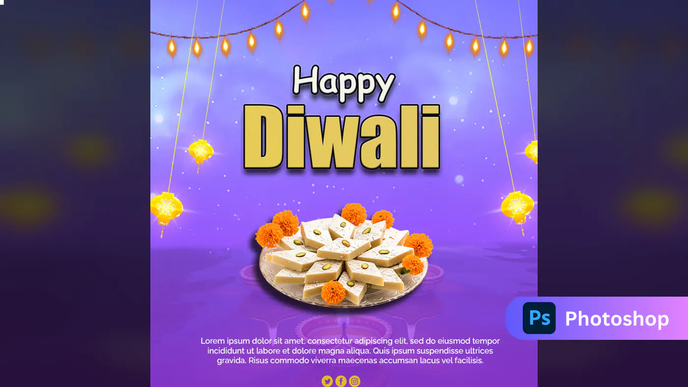 Diwali Festival Greeting Template