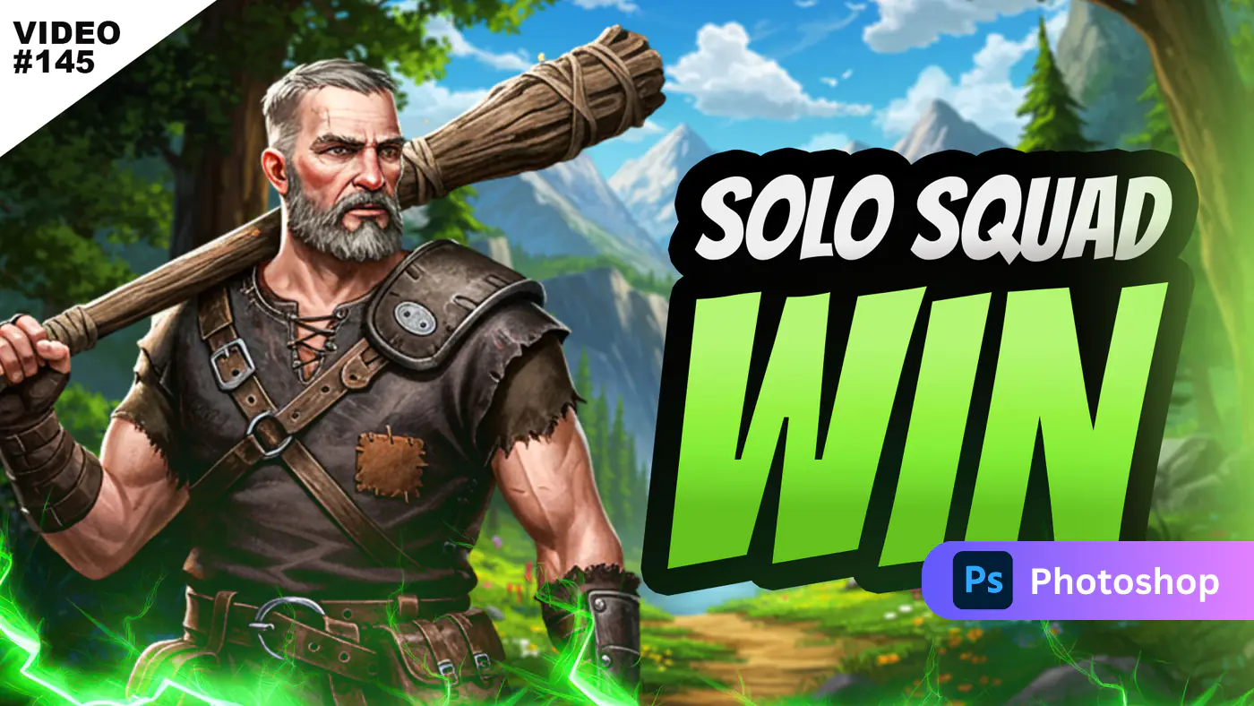 Solo Squad Win Gaming Video Template