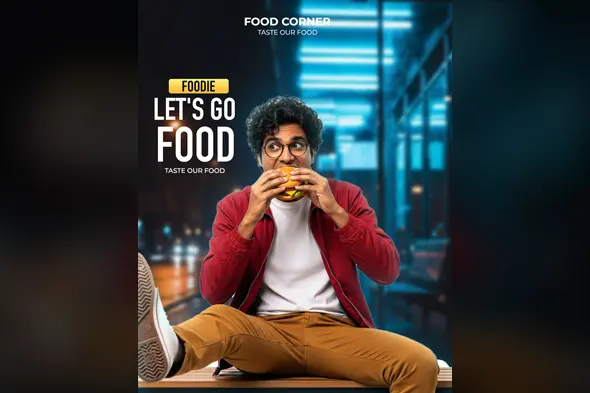 Food Vlogger Reel Thumbnail Template