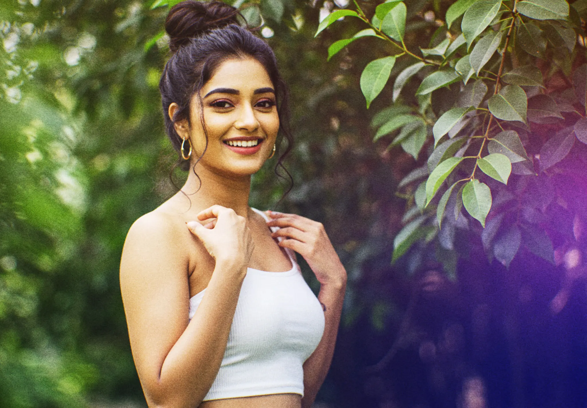 Outdoor Portrait Woman – Film Glow Effect