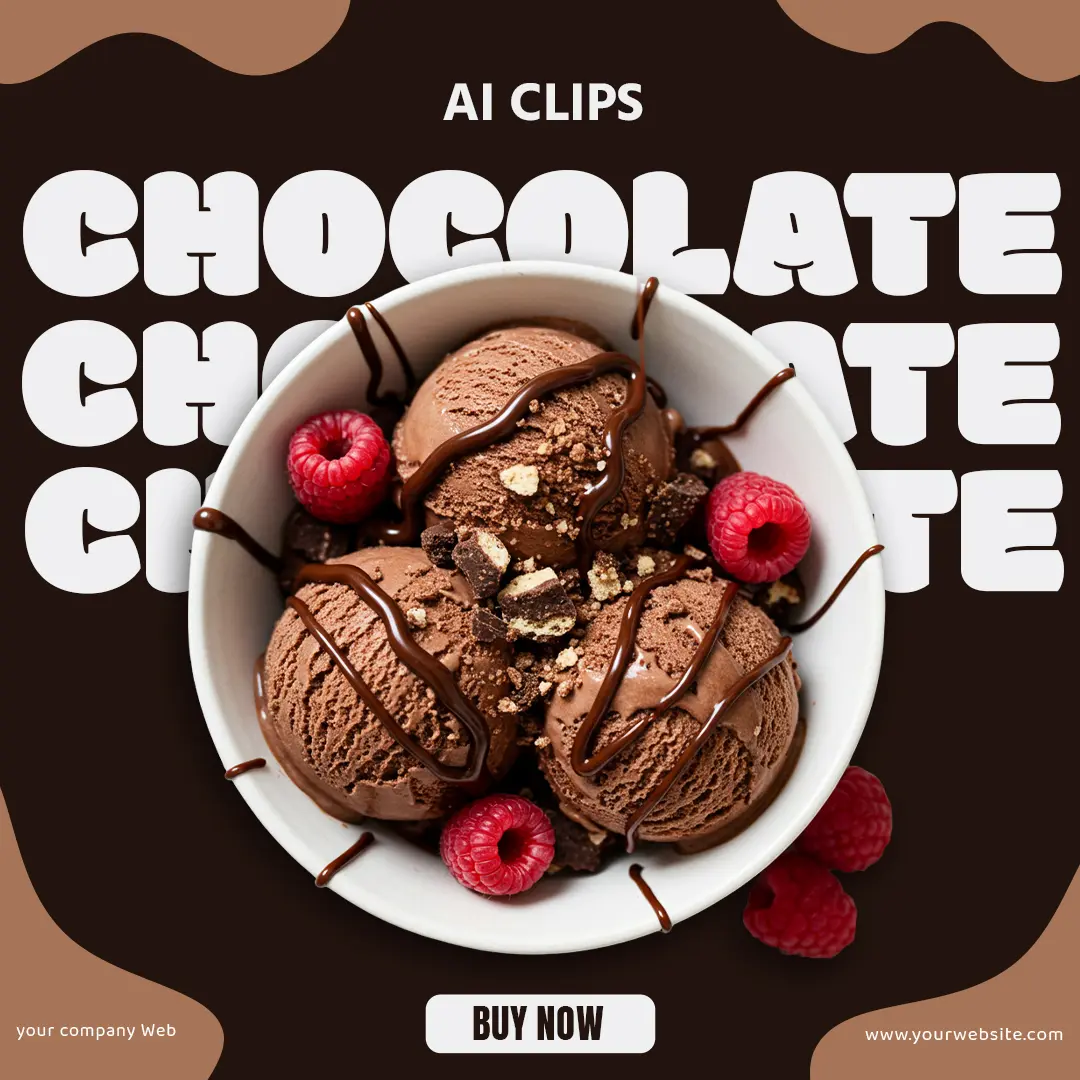 Chocolate Ice Cream Template