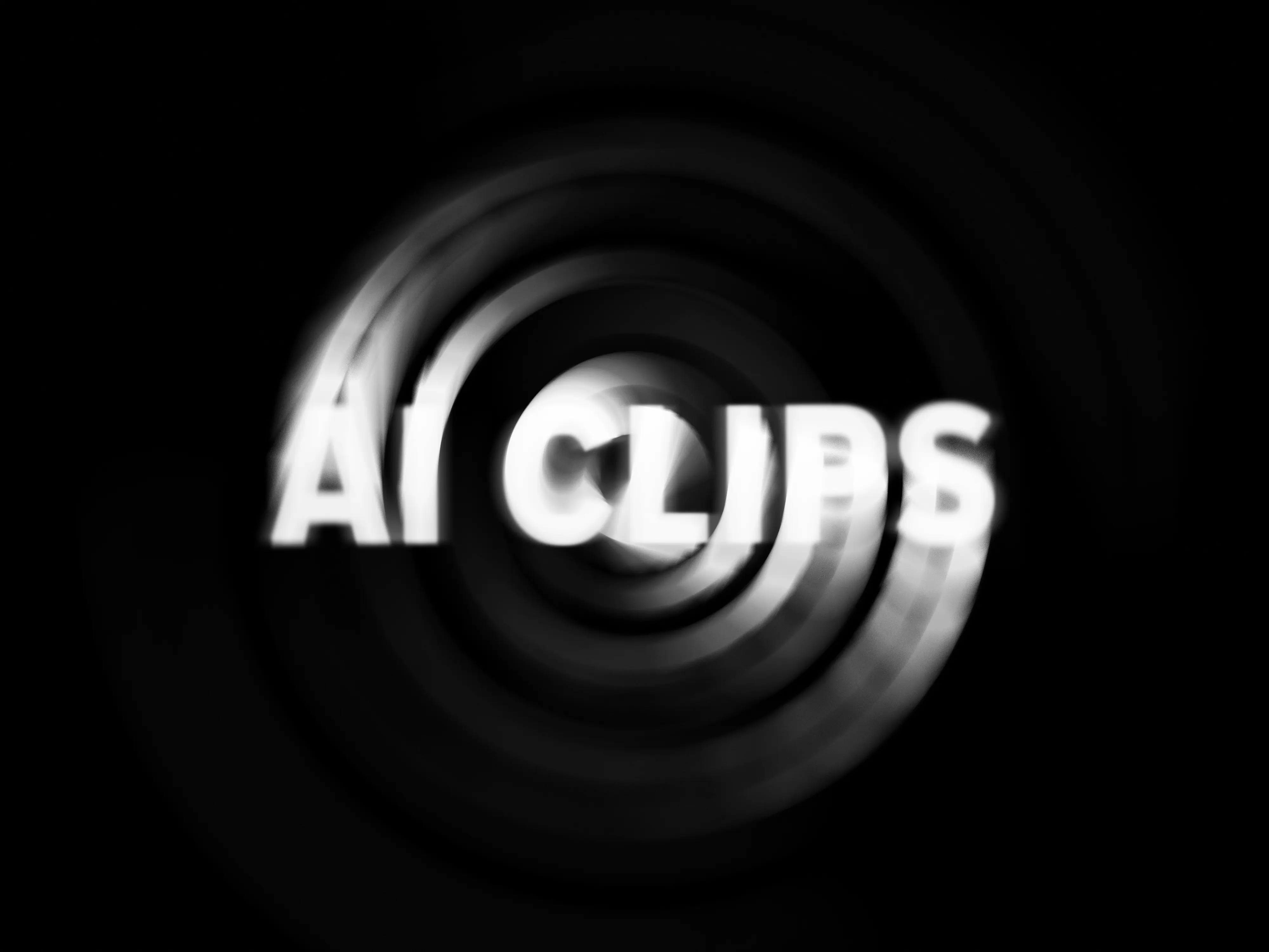 Monochrome  Radial Blur Text Effect