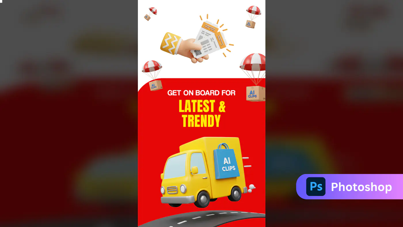 AIClips Trendy Delivery Promo Banner