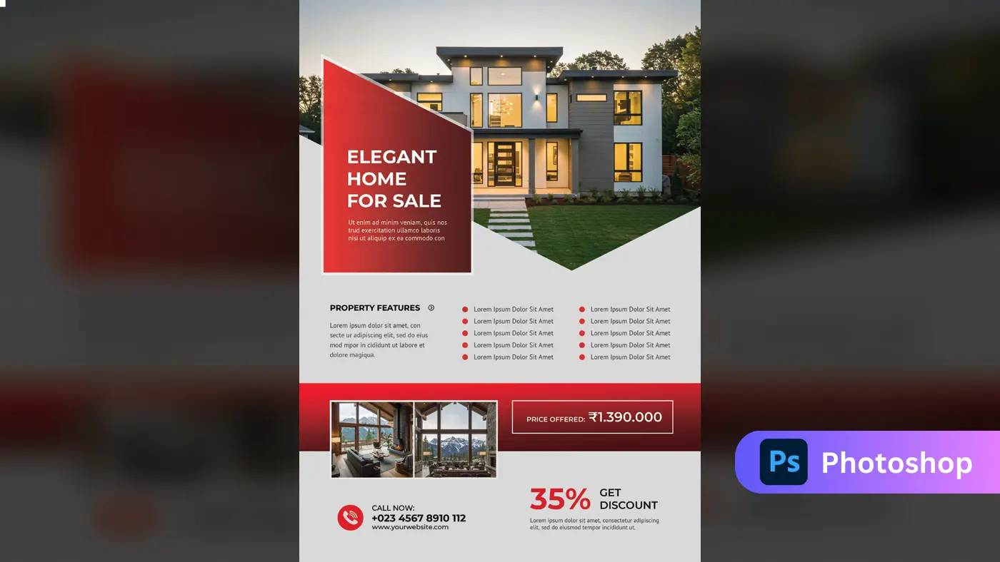 Modern Real Estate Property  Flyer Template