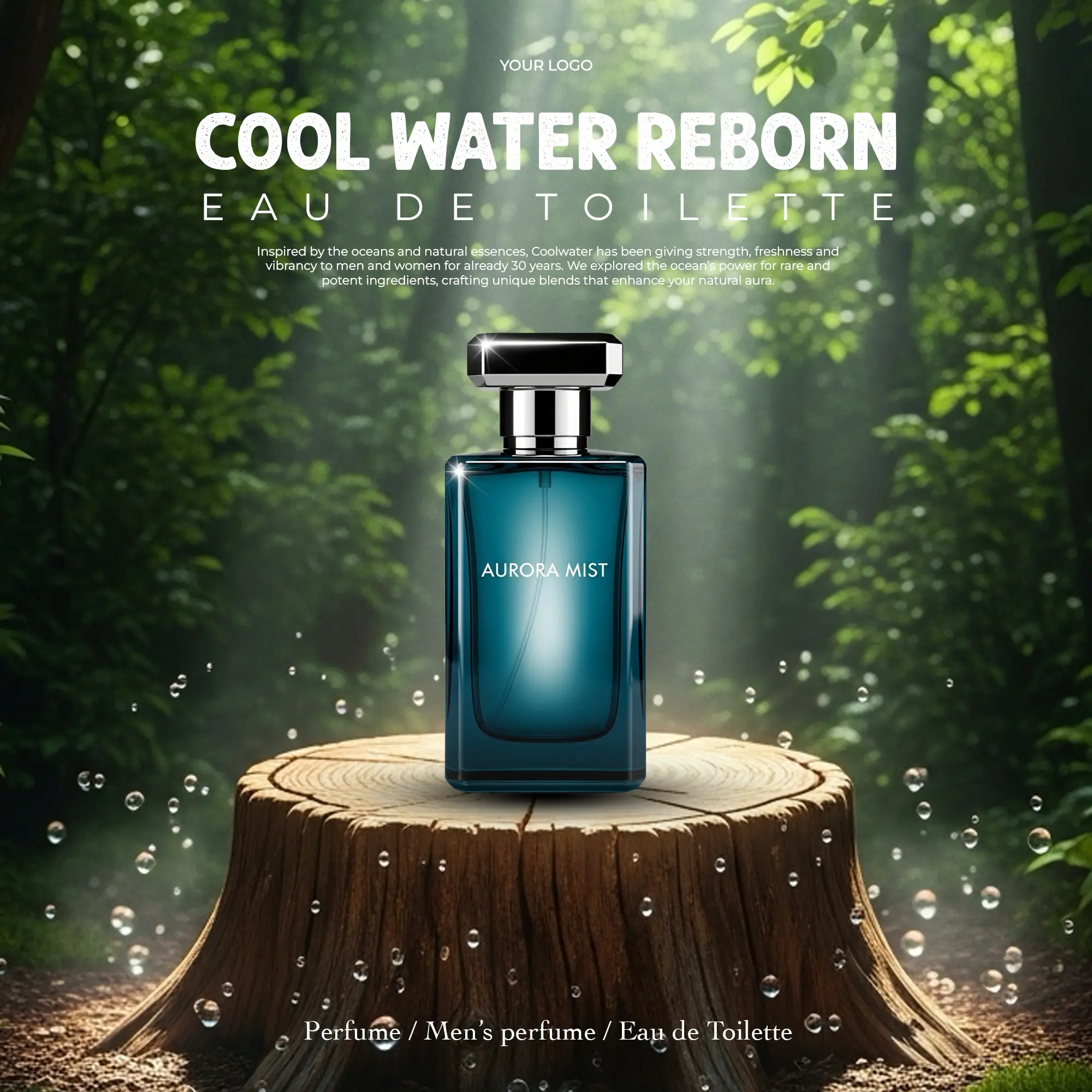 Lush Forest Fragrance Ad Template