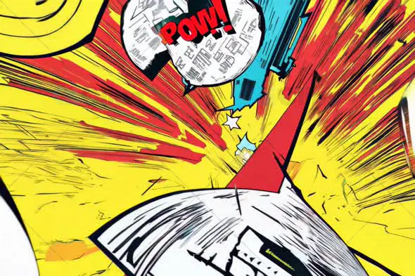 Comic Book "POW!" Explosion - Dynamic Pop Art Animation