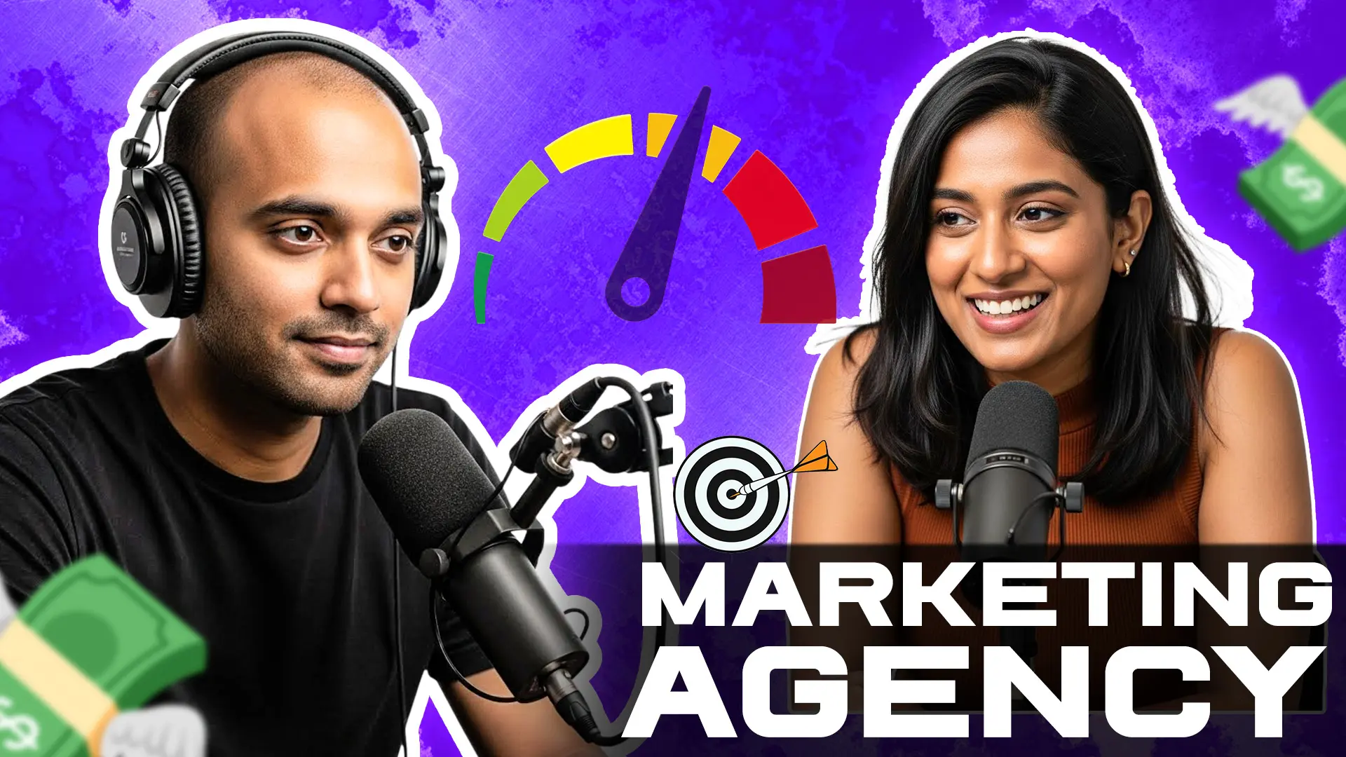 Marketing Agency Podcast Thumbnail Template