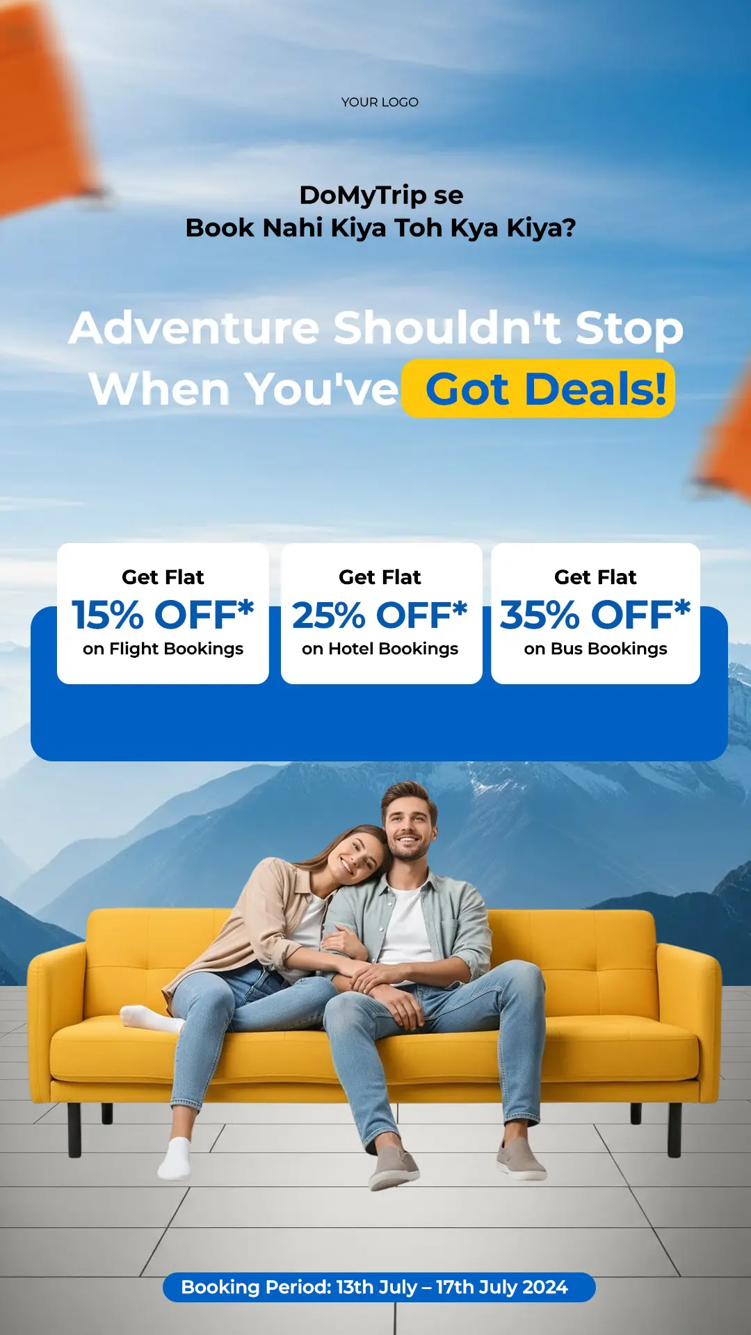 Travel Agency Discount Offer Template
