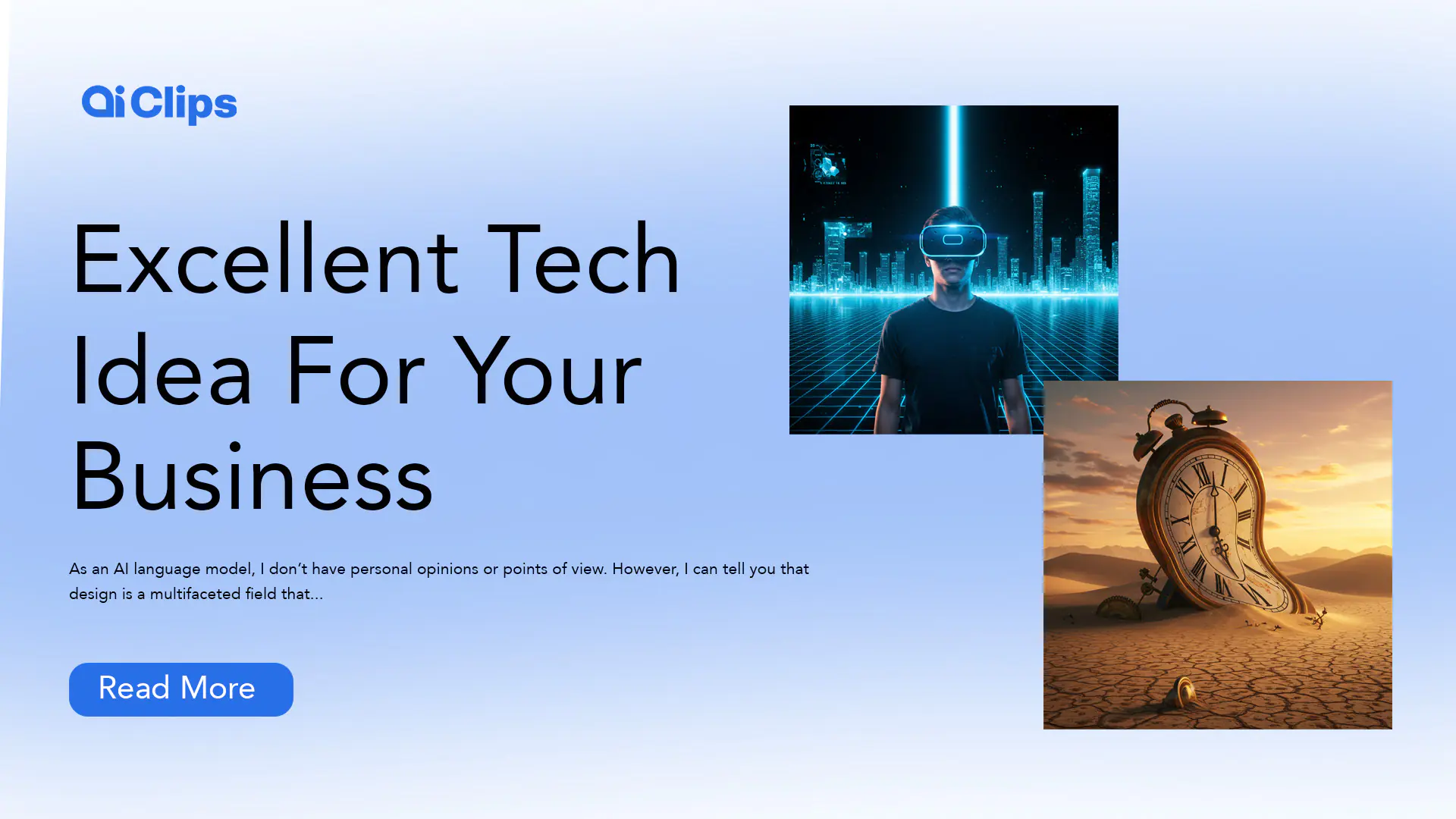 Tech Innovation Landing Page Template