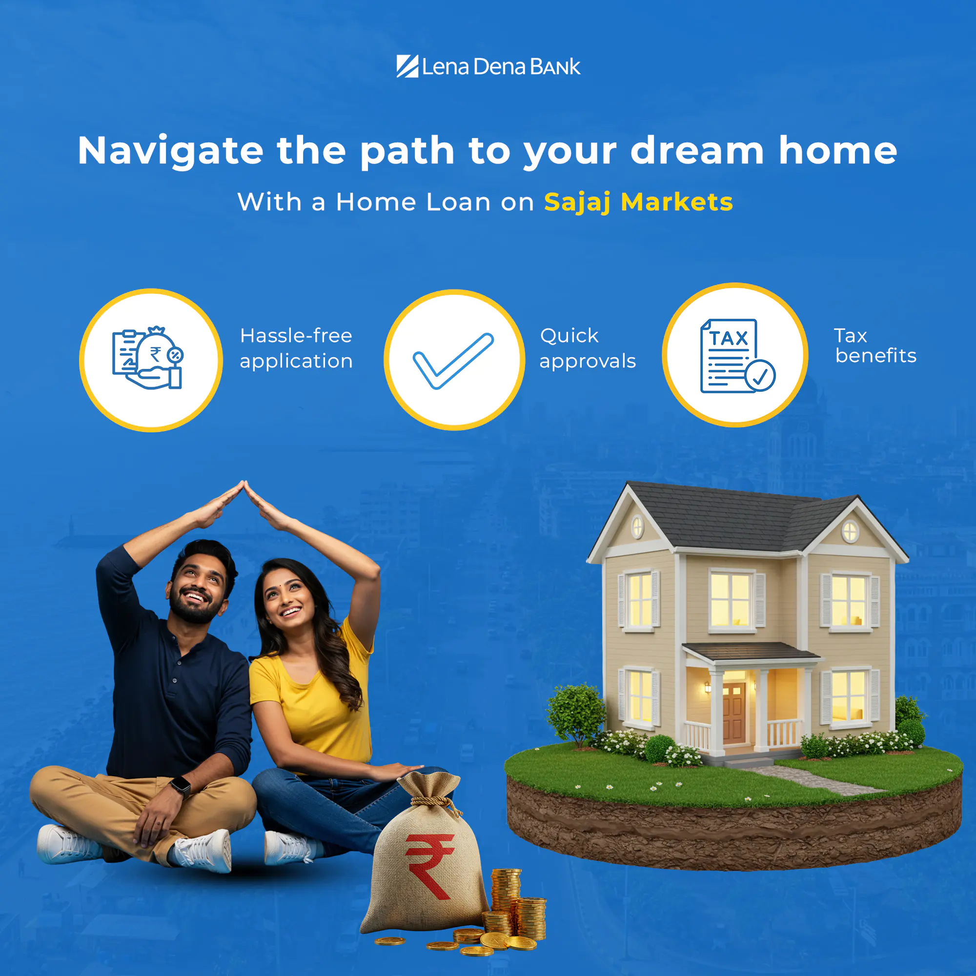 Home Loan Promotion Template for Lena Dena Bank