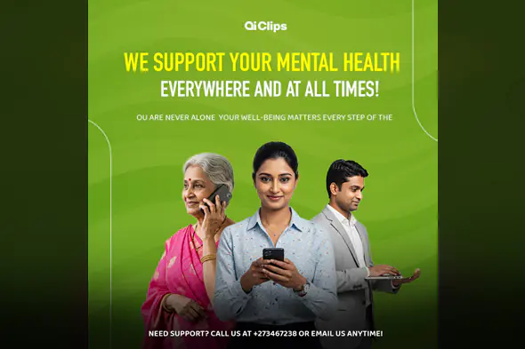 Mental Health Awareness Support Banner PSD Template