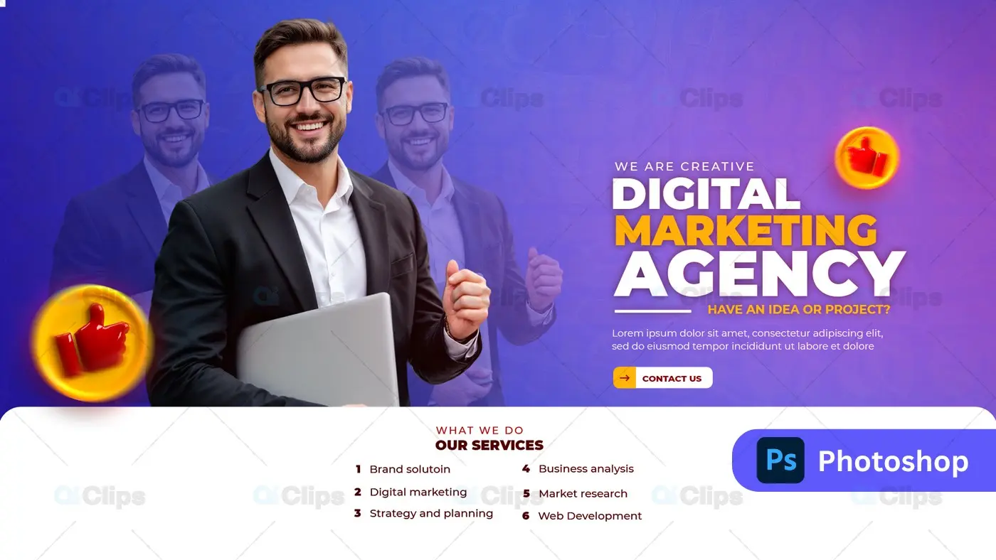 Digital Marketing Agency Ad  Poster