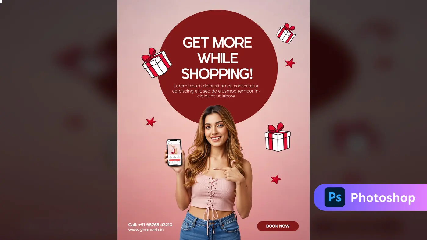 Mobile Shopping Rewards Ad Template