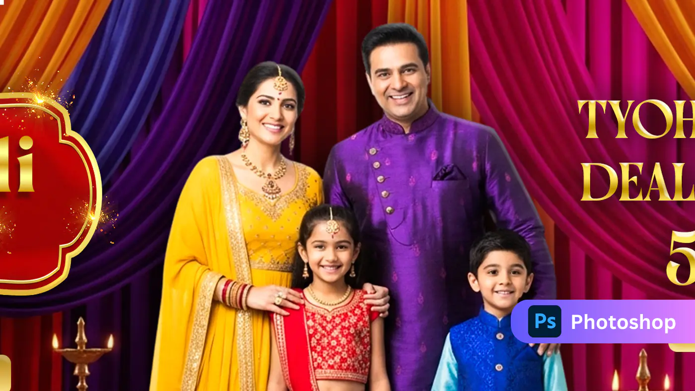 Vibrant Diwali Sale Banner Design