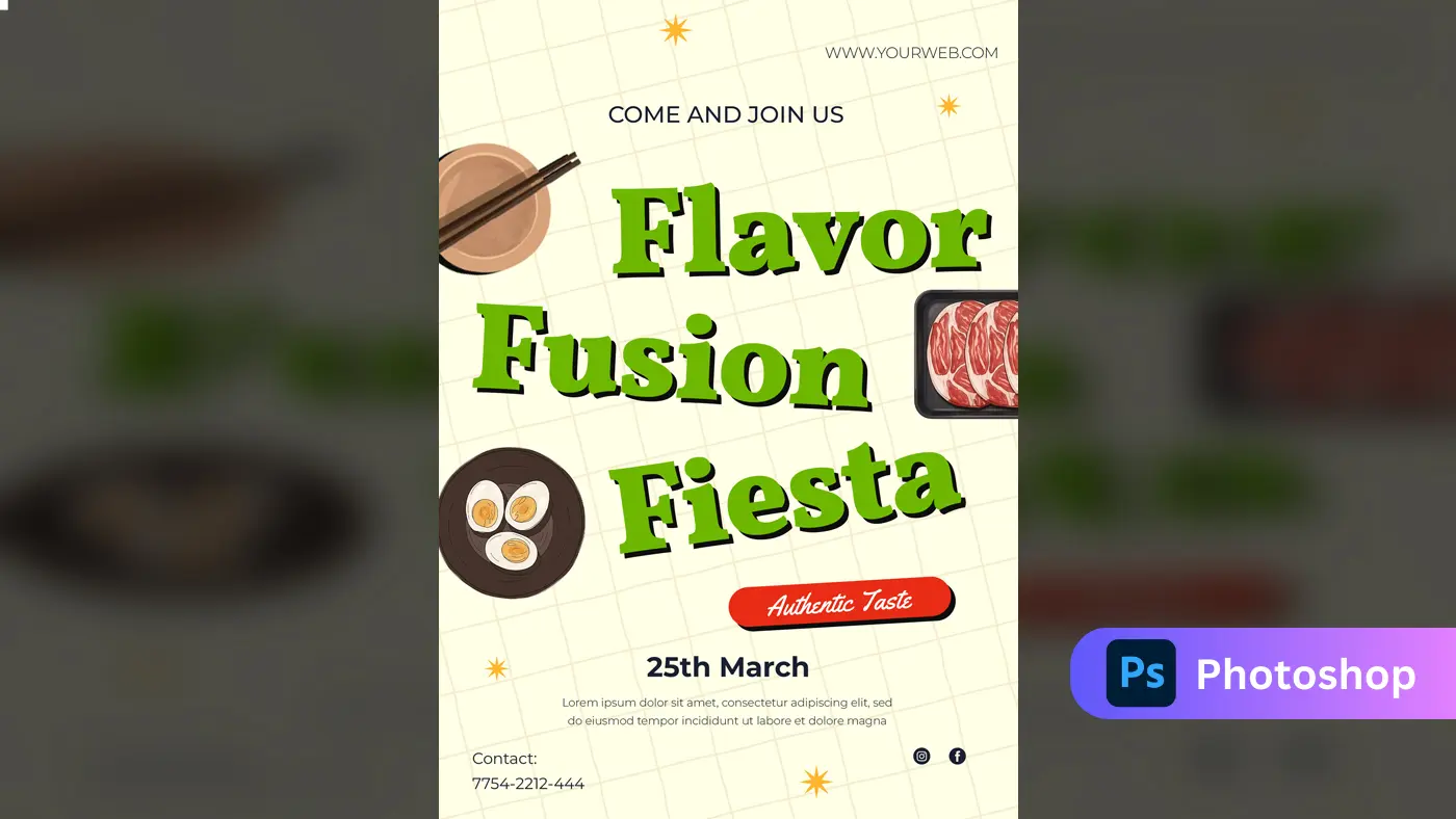 Food Festival Promotion Flyer Template
