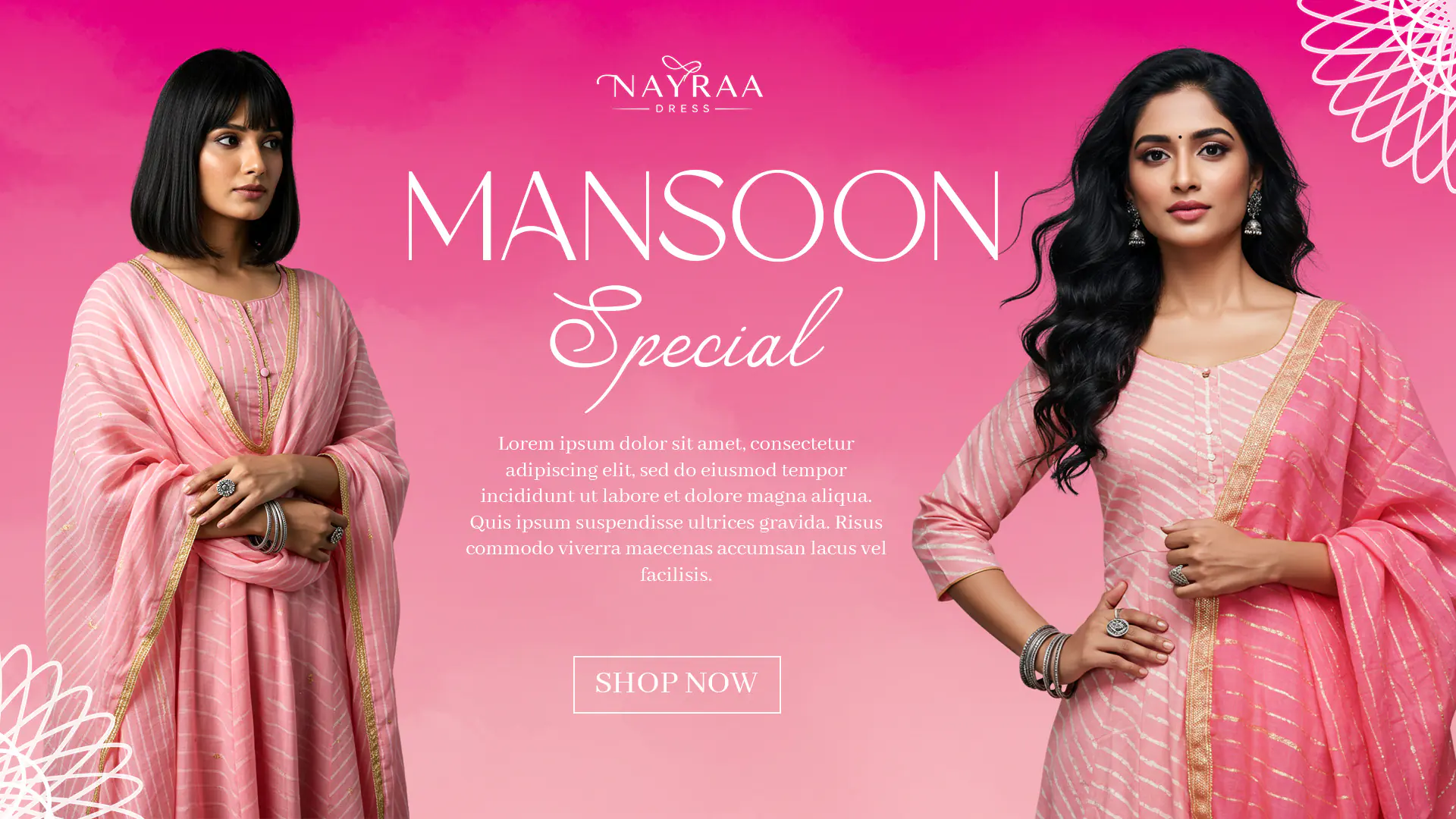 Monsoon Special Fashion Banner