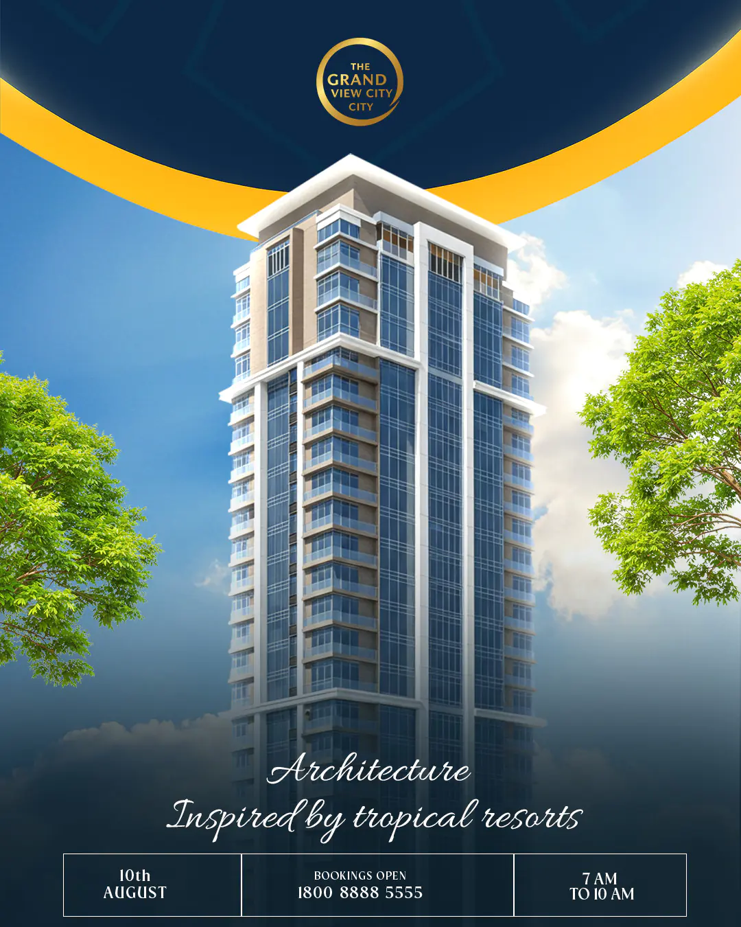 Luxury High-Rise Condominium Ad Template