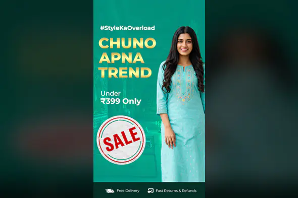 Ethnic Fashion Sale Banner Template