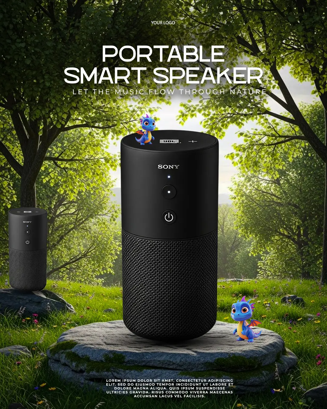 Outdoor Audio Product Advertisement Template
