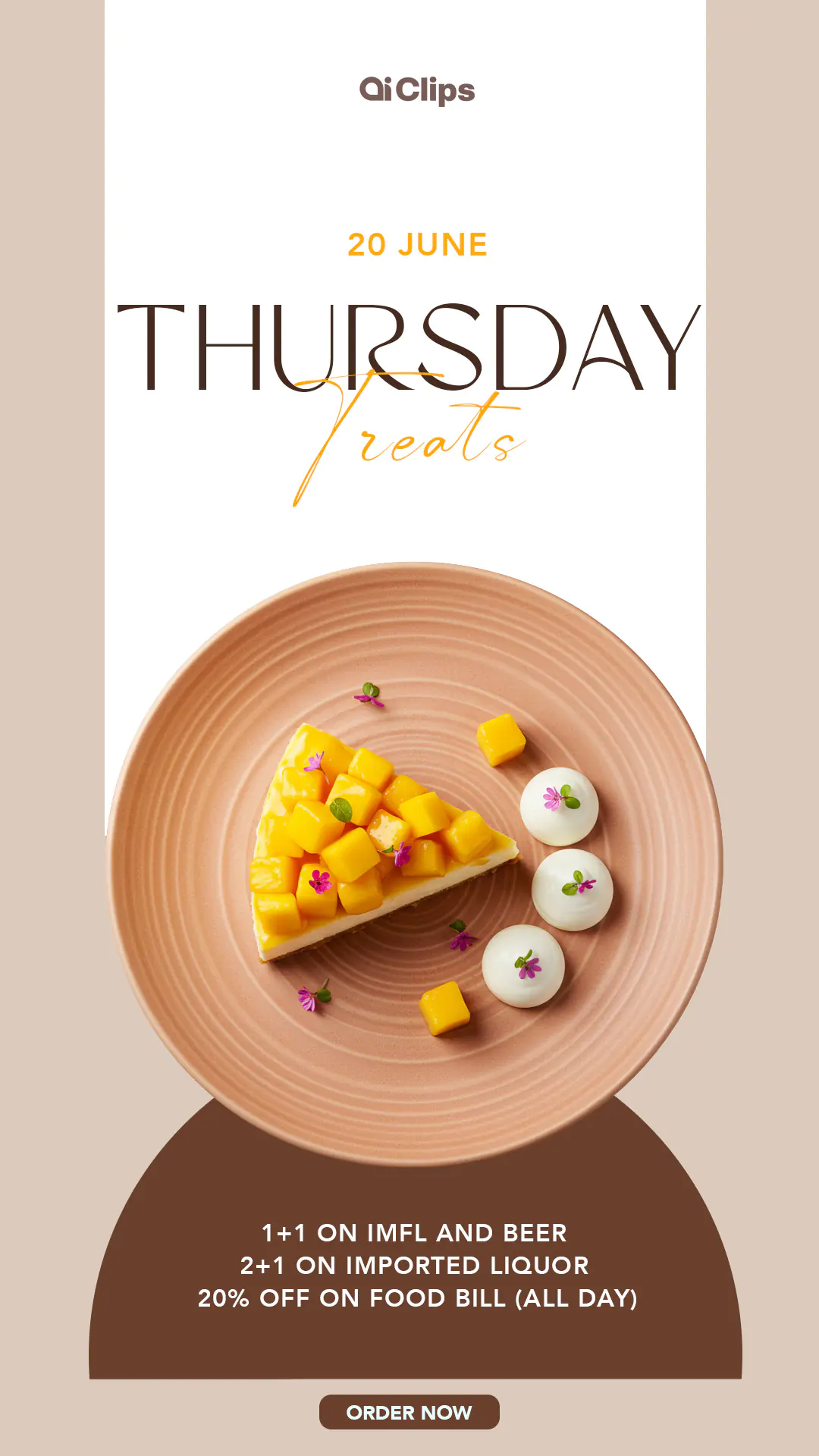 Enhanced Restaurant Daily Special Promo Template