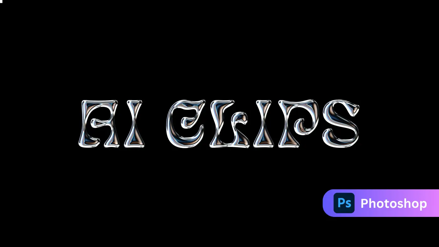 Liquid Chrome Text Effect
